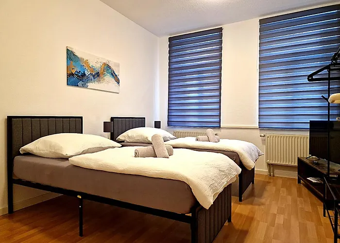 Appartement Happyside Travel & Work #4 - 4 Personen - Wlan - Zentrum Leipzig